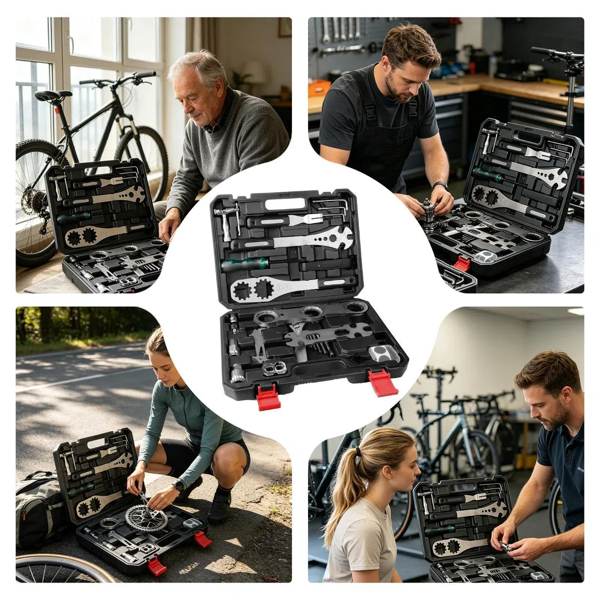 Fahrrad-Werkzeugset Schraubendreher-Satz Inklusive Aufbewahrungskoffer