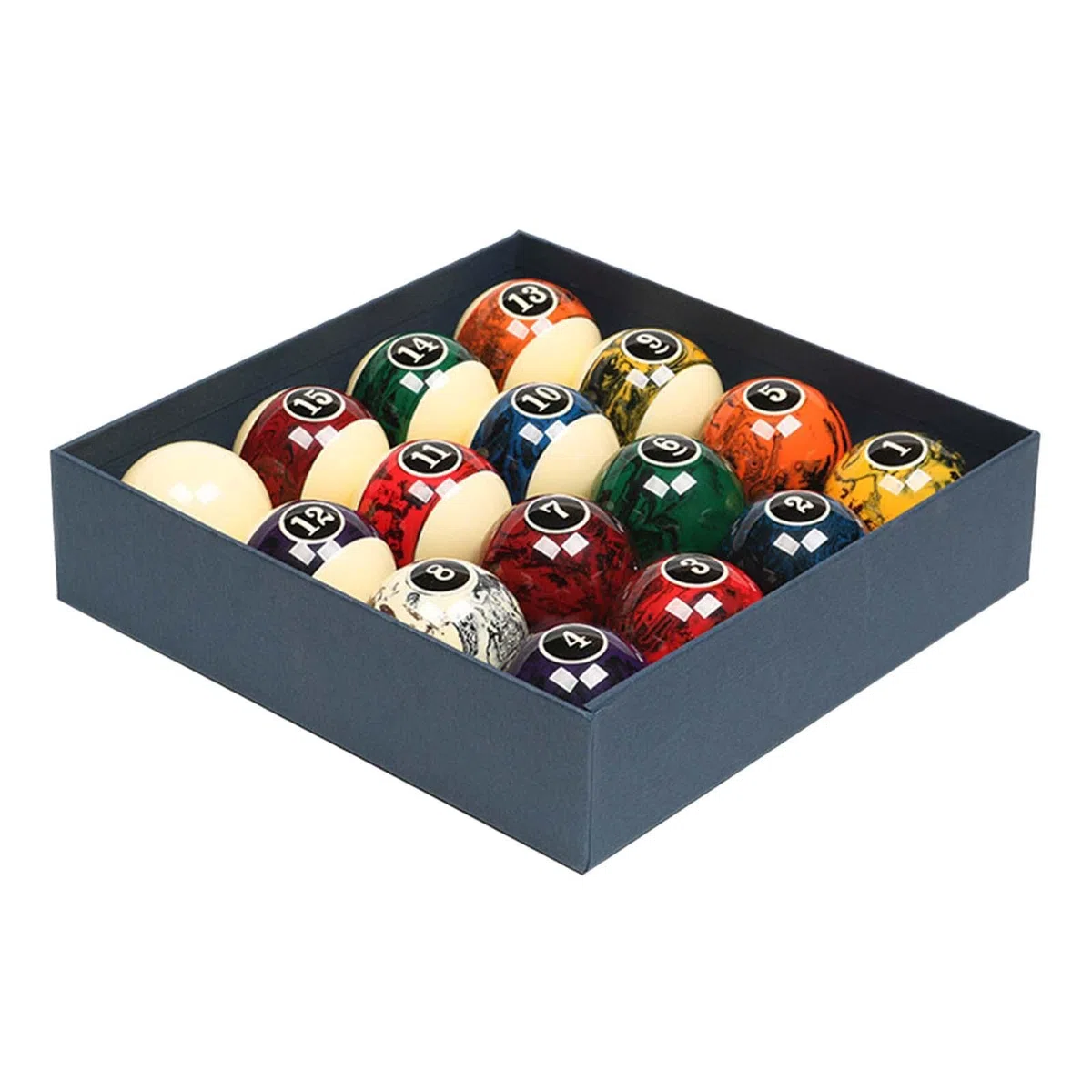 16 Billardkugeln, Ersatzkugeln für Pooltische, 2,25 Zoll Harzkugeln, Komplettes Set Snookerkugeln für Freizeitspiel Und Turnier, Billardkugeln