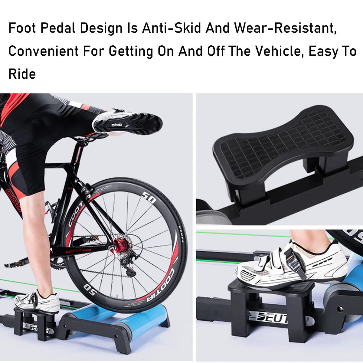 Fahrrad-Rollentrainer, Heimtrainer-Roller, Fahrradtrainer, Indoor-Stationärtrainer für Mountainbikes und Rennräder, tragbarer Klapptrainer