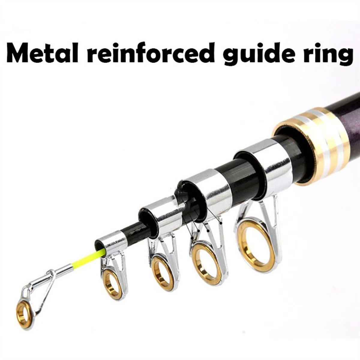 TOMYEUS Fishing Rod Tragbare Kohlefaser 2,1 m bis 3,6 m drehende Fischereistange Kohlenstoffforellen Karpfen Teleskopen Fischereistangen Angreifer Köder Angelrute (Color : Blue, Length : 3.6 m)