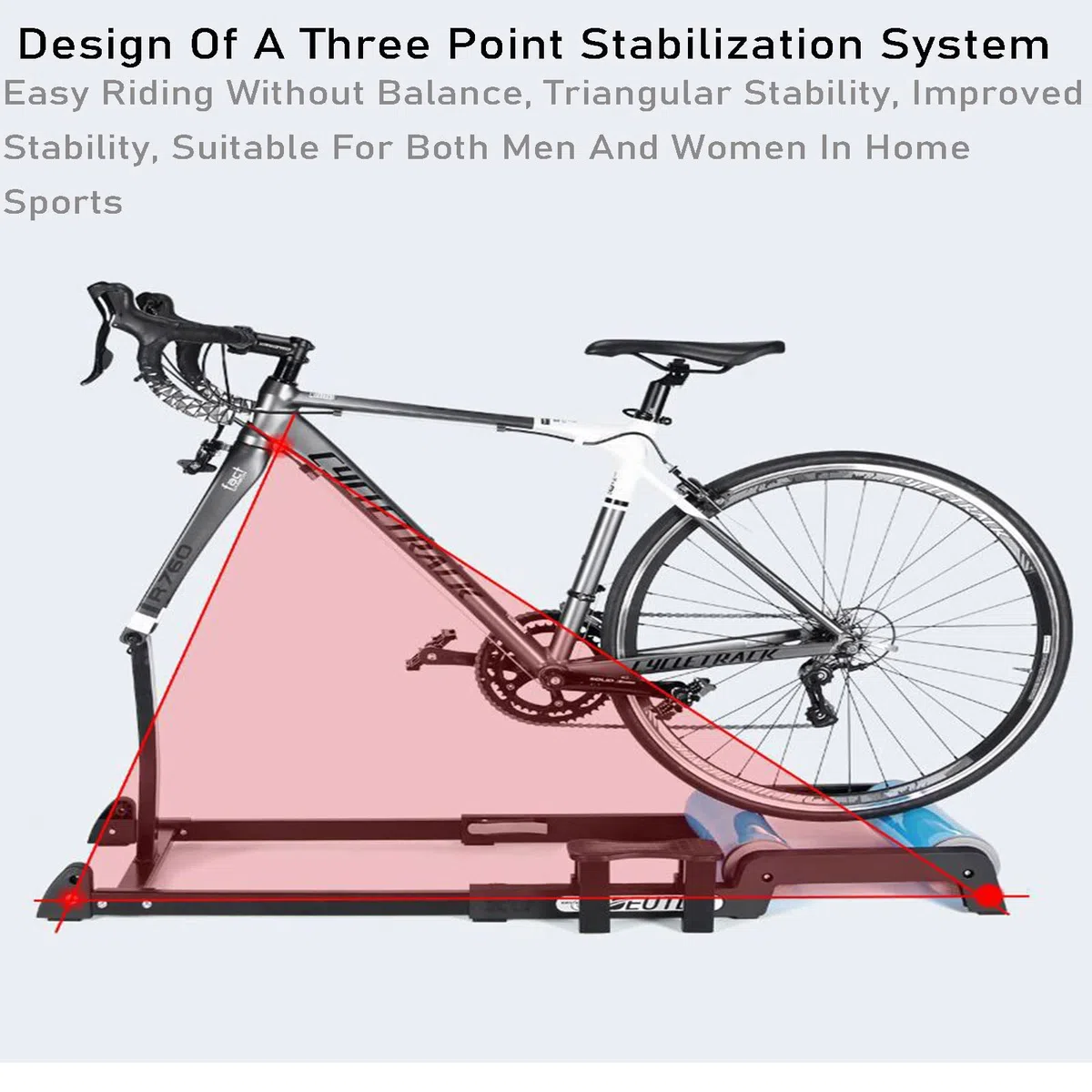 Fahrrad-Rollentrainer, Heimtrainer-Roller, Fahrradtrainer, Indoor-Stationärtrainer für Mountainbikes und Rennräder, tragbarer Klapptrainer