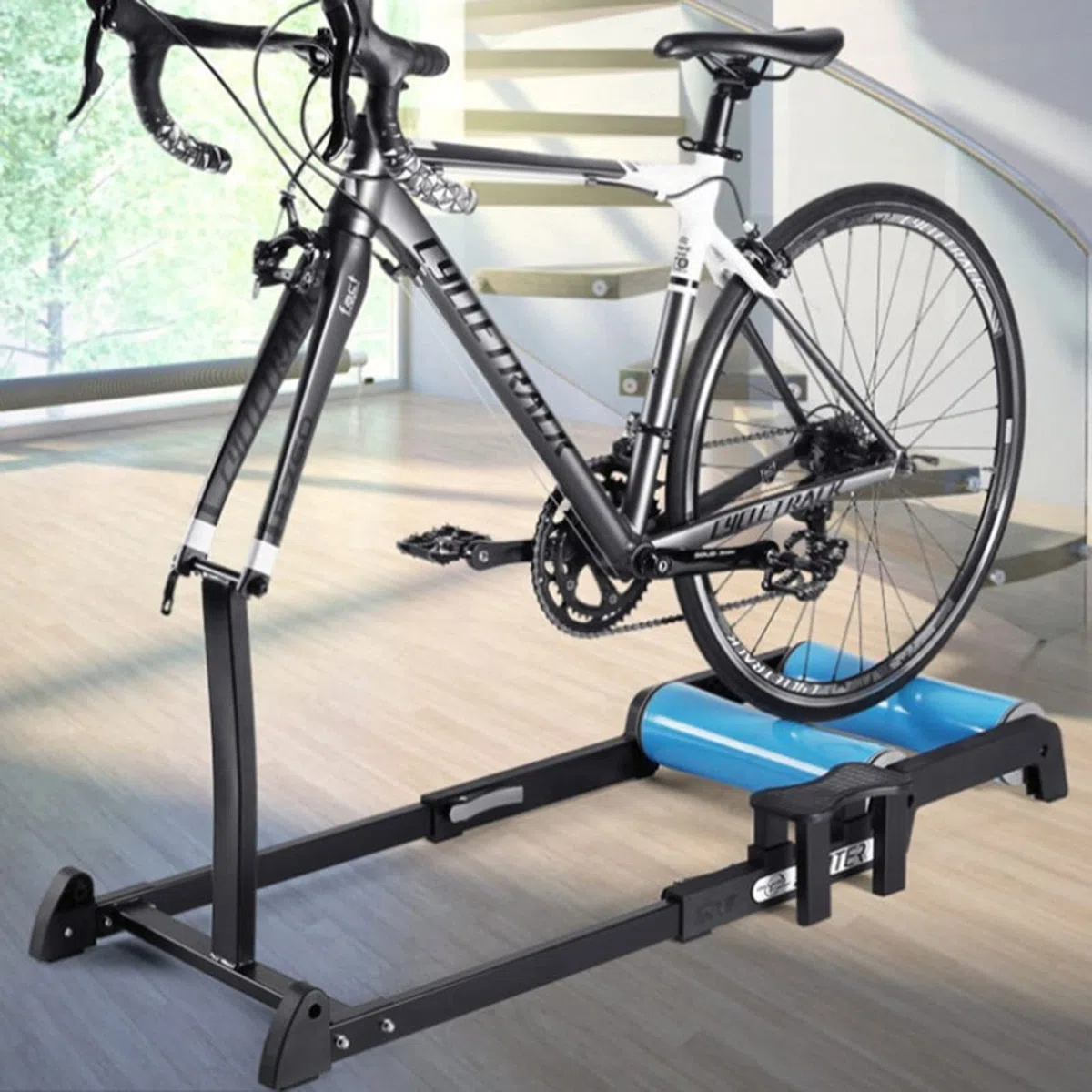 Fahrrad-Rollentrainer, Heimtrainer-Roller, Fahrradtrainer, Indoor-Stationärtrainer für Mountainbikes und Rennräder, tragbarer Klapptrainer