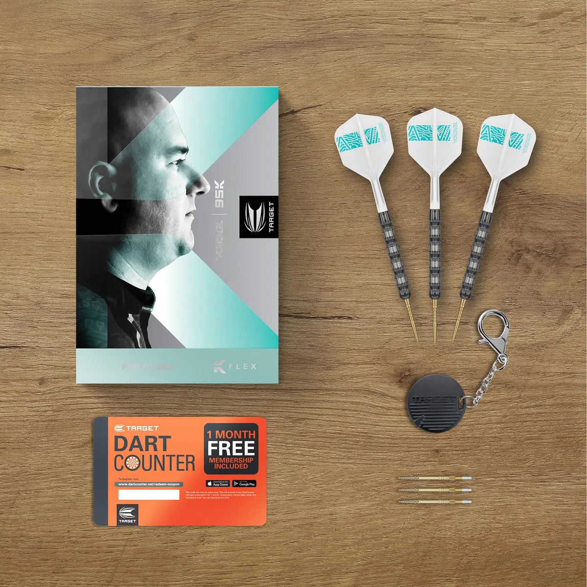 Target Darts Rob Cross 95K Soft Tip 18g 95% Wolfram Dart Set Voltage Player Edition Pixel Tips K-Flex Flights Dartpfeile mit Kunststoffspitze Dart Pfeile für elektronische Dartscheibe