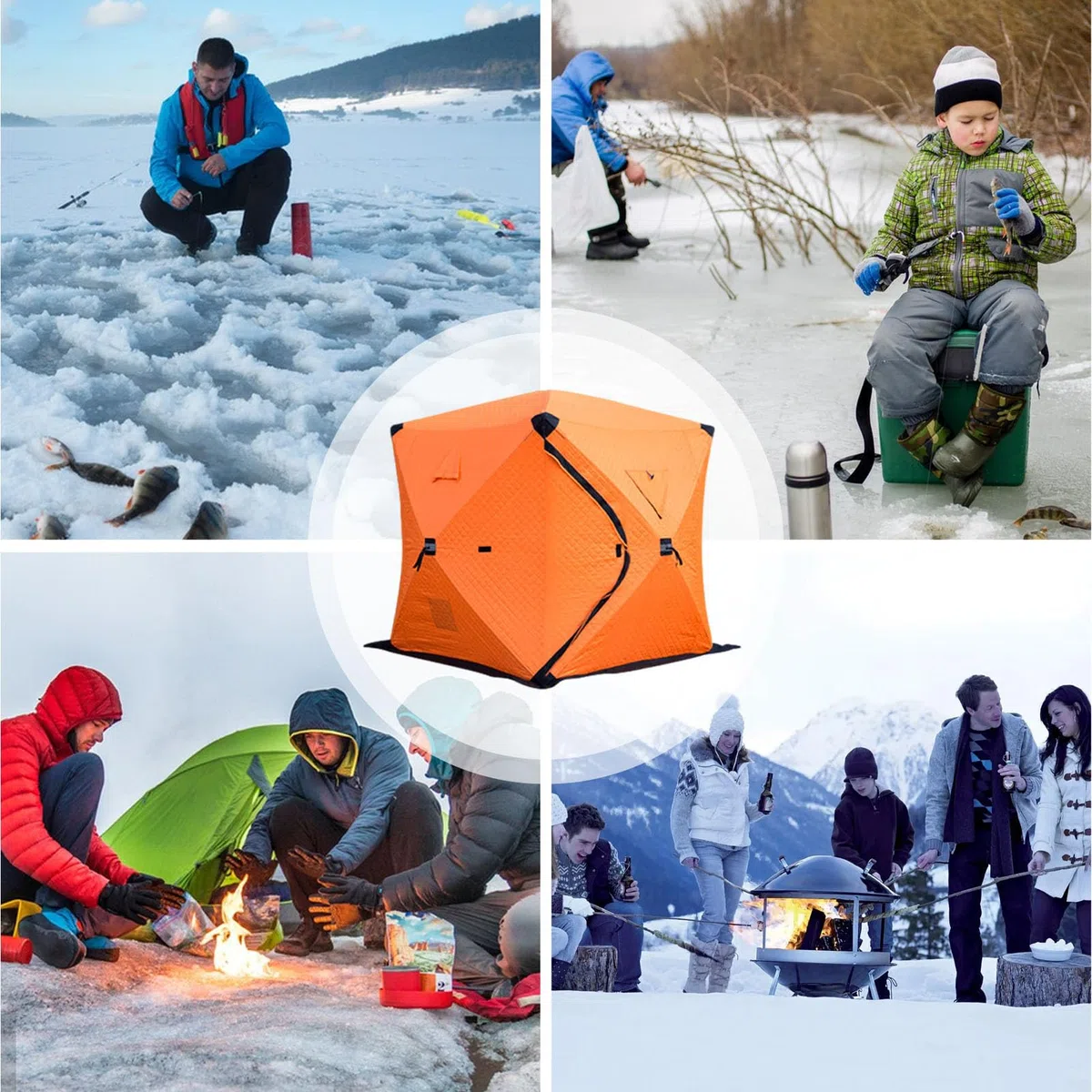 Eisangeltent Warmes Tragbares Wasserdichtes Windfestes Sportzubehör