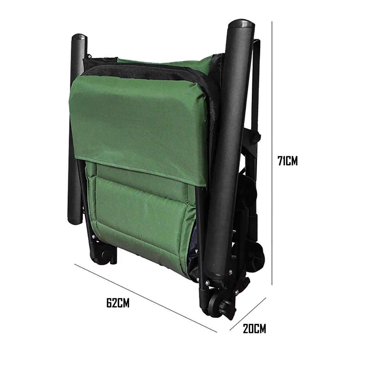 Angelstuhl Verdickter Angelstuhl Klappbarer Mehrzweckhocker für den Außenbereich All-Terrain-Campingstuhl Tragbarer Regiestuhl (Color : Green, Size : Free Size)