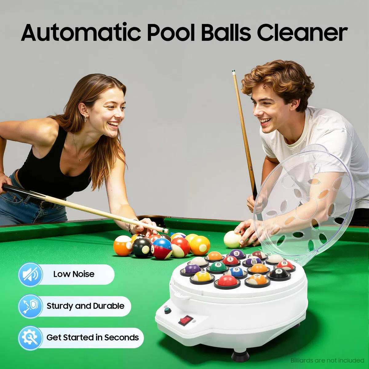 Pool Ballreiniger 16 Bälle Automatischer Billardkugelreiniger